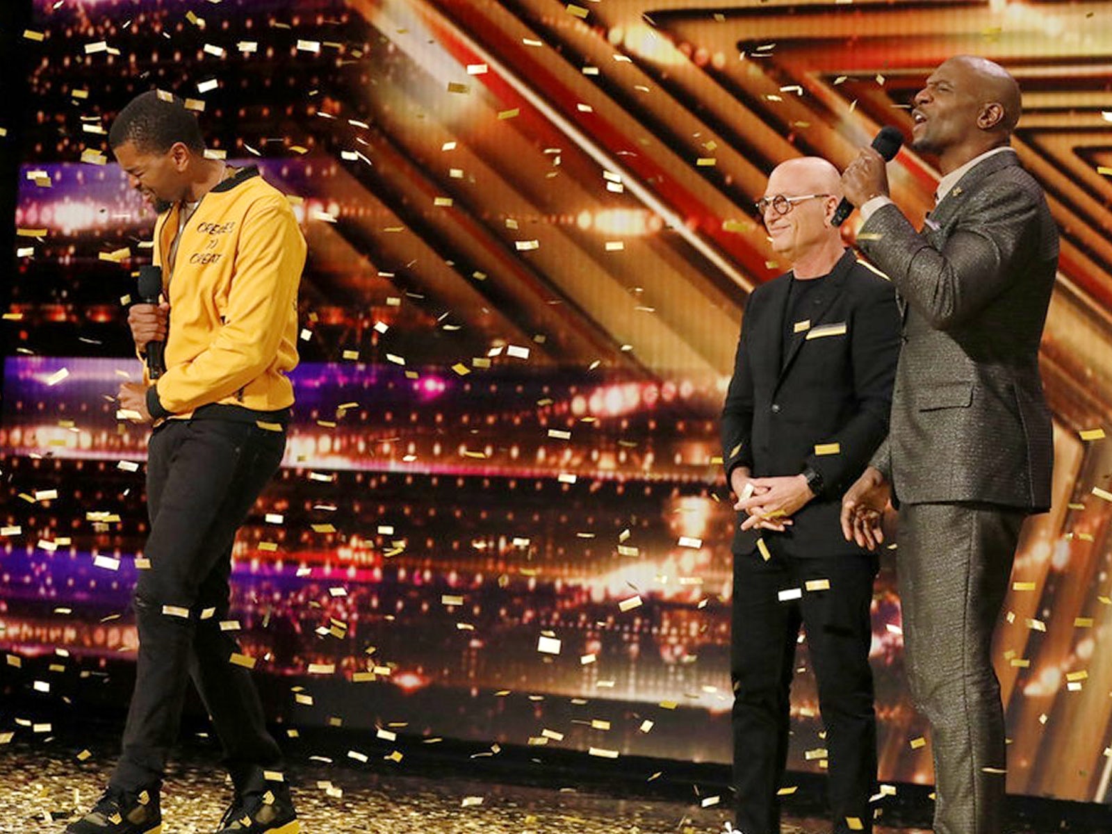 'America's Got Talent' judge Howie Mandel hits Golden Buzzer for spoken